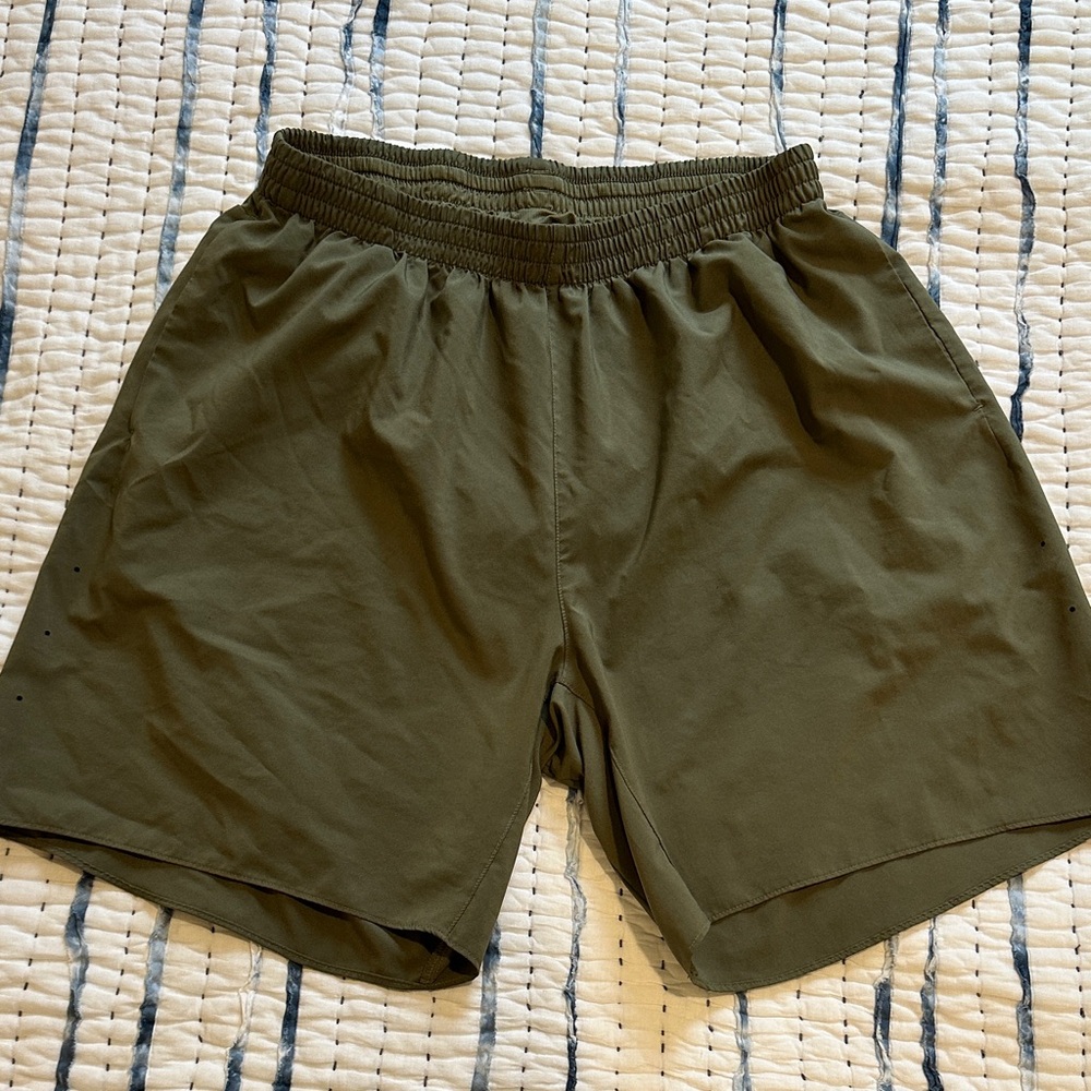 Adidas Green Men's running and workout shorts
